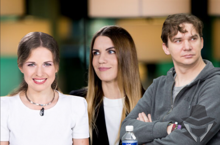 Dezinformaciją skleidžiančių žurnalistų koliažas Dezinformaciją skleidžiančių žurnalistų koliažas